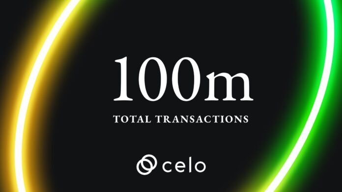 Celo Blockchain Hits 100 Million Transactions Milestone Celo Blockchain Hits 100 Million Transactions Milestone