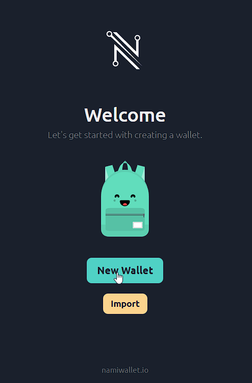 Step by step guide on how to set up a Nami wallet
