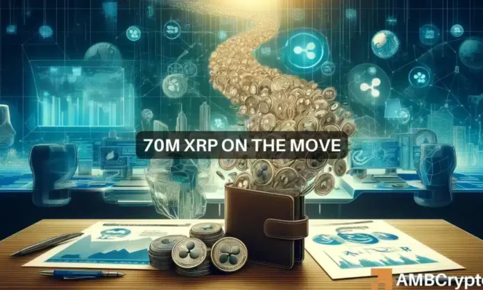 XRP whale watch: Will moving 70M tokens help the altcoin reach ? XRP whale watch: Will moving 70M tokens help the altcoin reach ?